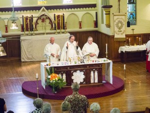 Communion Service at St Lukes officiated by Father Gwilym Henry-Edwards